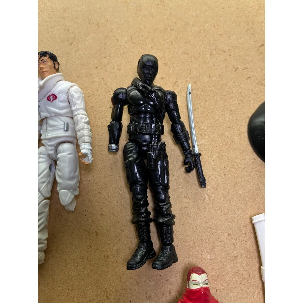 GI Joe Parts Lot Zartan v4 Overkill v2 Snake Eyes v23 Storm Shadow 2002-09